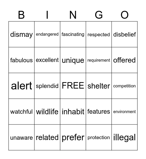 Wonders 3.1, 4.3, 6.4 Bingo Card