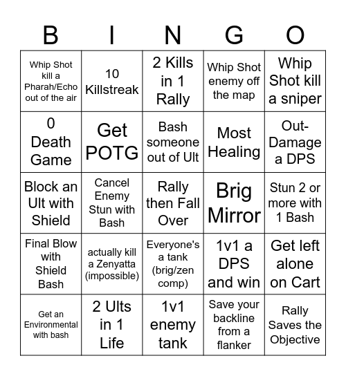 BRIG BINGO Card