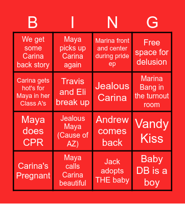 S19 Bingo Card