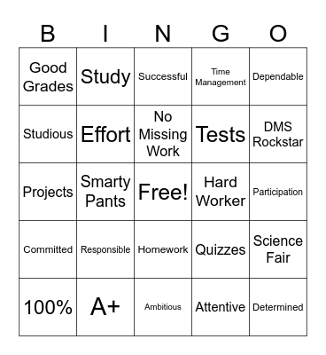 #StrongStart Bingo Card