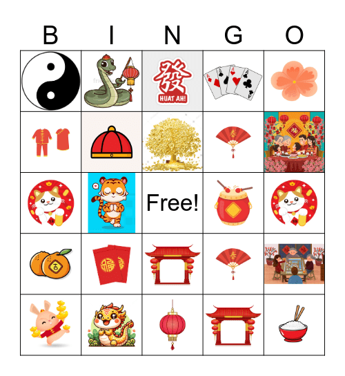 BizCare CNY Bingo Card