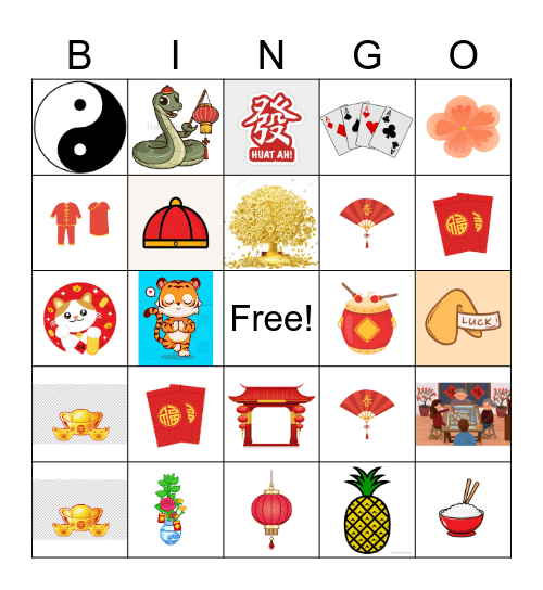 BizCare CNY Bingo Card