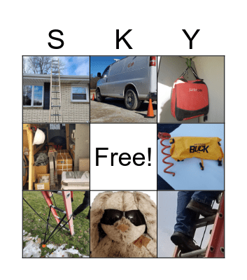 Blue Sky Safety Bingo Card