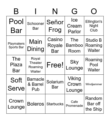 Mariner Bingo! Bingo Card