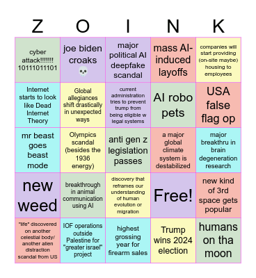2024 BINGO Card