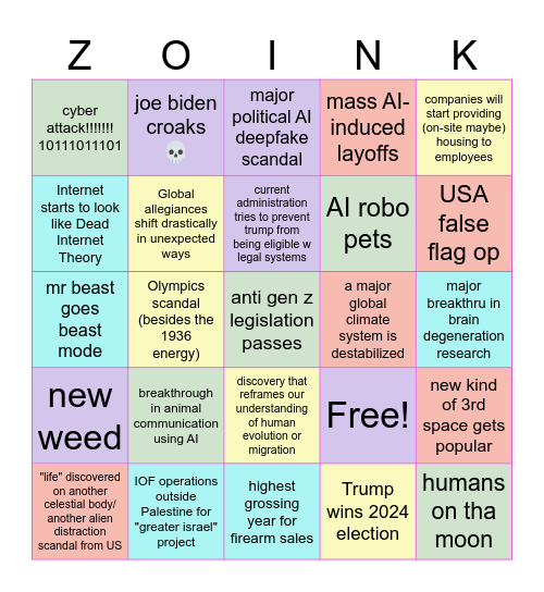 2024 BINGO Card