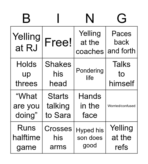 John barhoum bingk Bingo Card