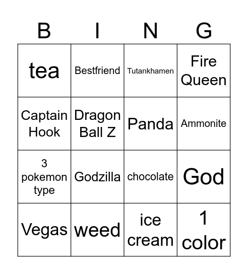 Infinite Craft Bingo Card