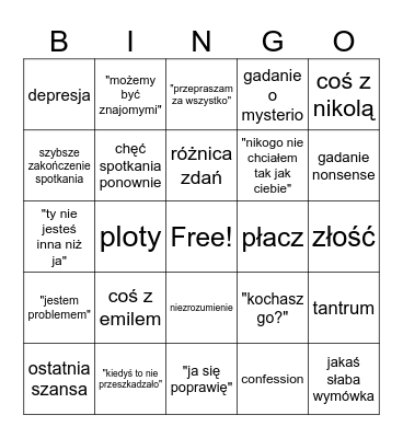 Super Bowl KUWJ - spotkanie 17.02 Bingo Card