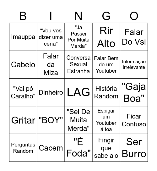 Buo Bingo Card