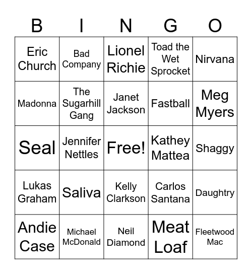 Music_02172024 Bingo Card