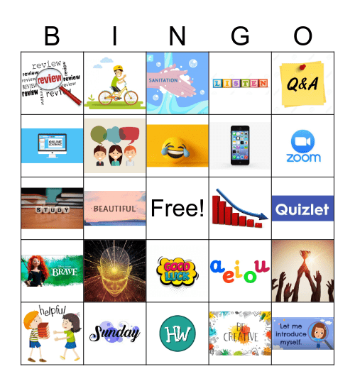 End of the Semester Bingo Card