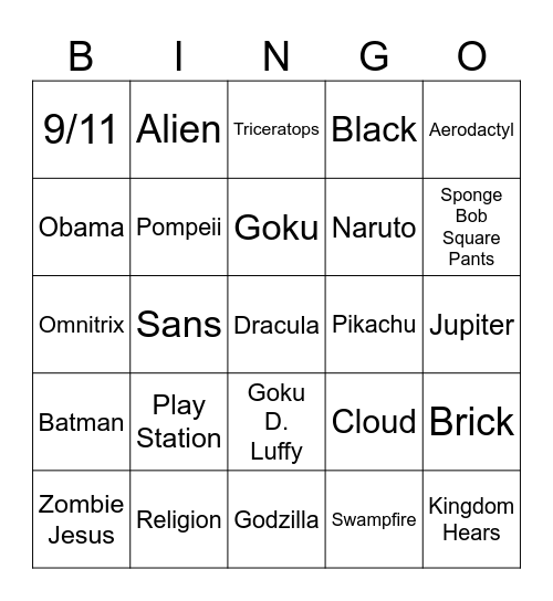 Infinite Craft Bingo Card