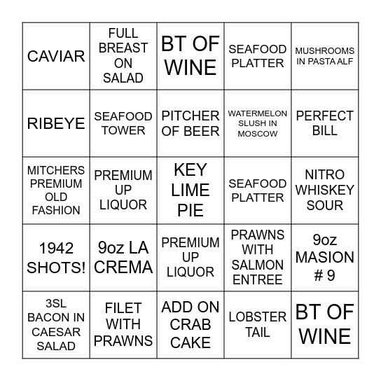 AGC BINGO! Bingo Card