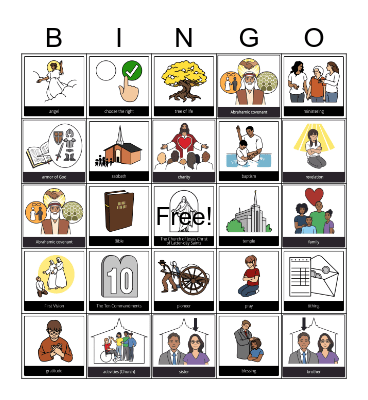 Gospel Bingo Card