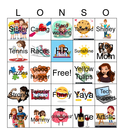 Loni's Birthday! Bingo Card