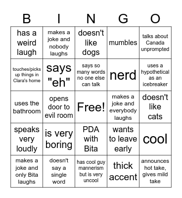 New Dylan Bingo! Bingo Card