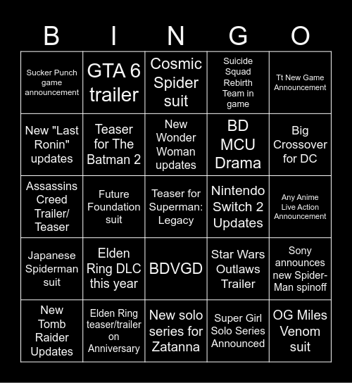 2024 Fans Discussing Fandoms Bingo Sheet Bingo Card