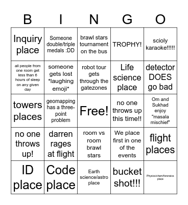 Highlander Bingo Card