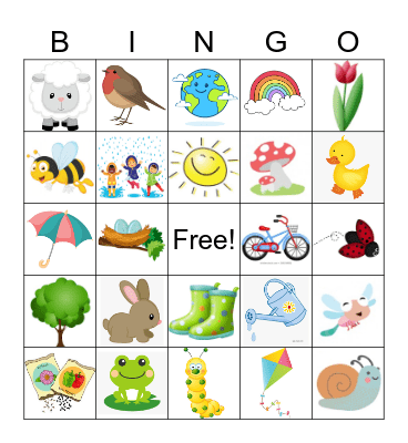 Spring Bingo Card