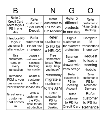 Towne West Bingo Mania  Bingo Card