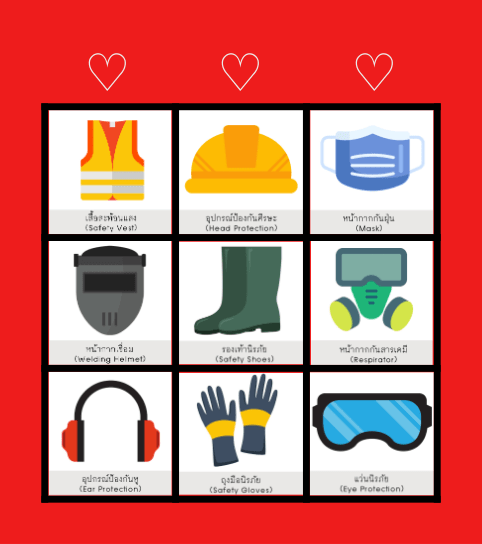 SAFETY BINGO !!! Bingo Card