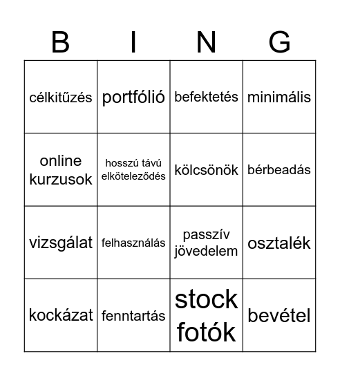 karrier Bingo Card