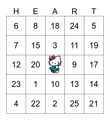 HAPPY BIRTHDAY Bingo Card