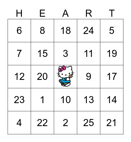 HAPPY BIRTHDAY Bingo Card