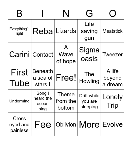 Casey Mexico 2024 Bingo Card