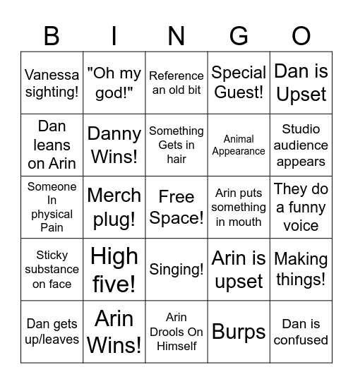 The ZoiGoblin 10MPH Bingo! Bingo Card