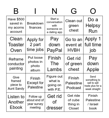 Feb-Mar 2024 Bingo Card