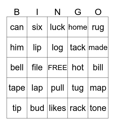 High Noon Assessment 20 Bingo Card