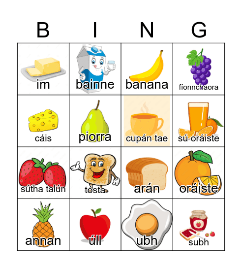 Bia Bingo Card
