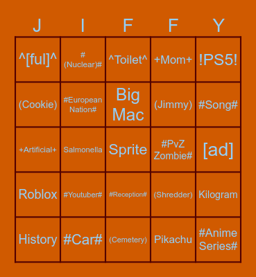 GtoA Lockout Bingo Card