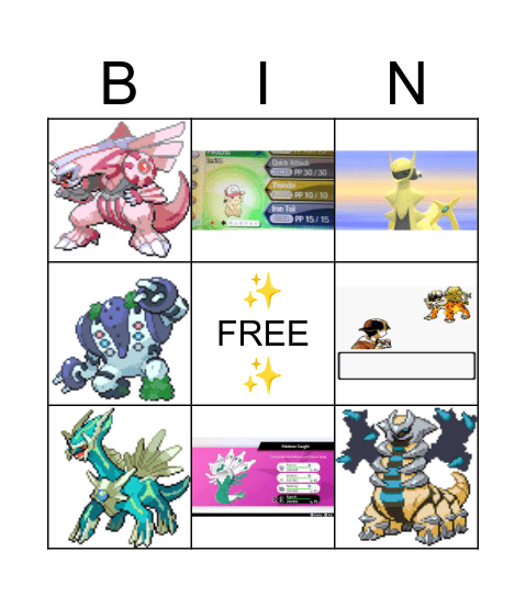 ✨Shiny✨ Bingo Card