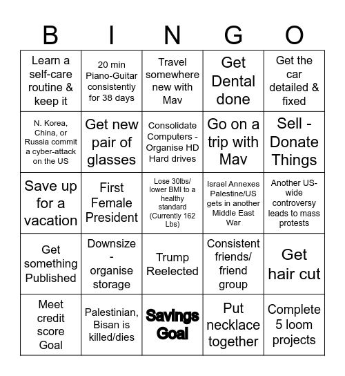2024 Bingo Card