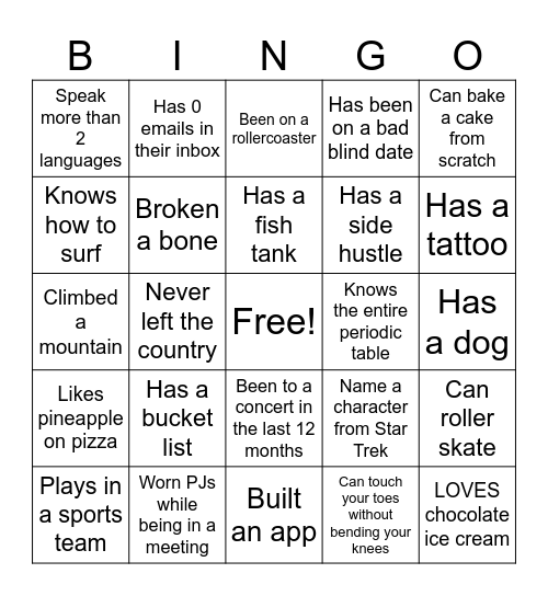 TRADEMARK BINGO Card