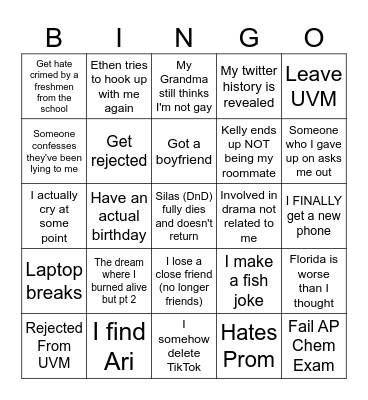 2024 Life Bingo Card