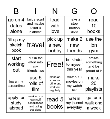 2024 Bingo Card