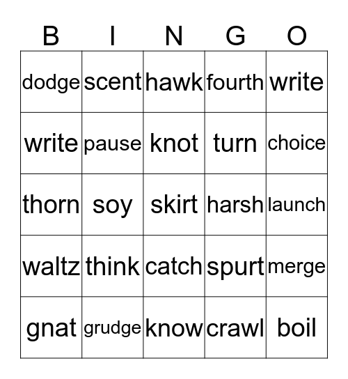 High Noon Assessment 60 Bingo Card