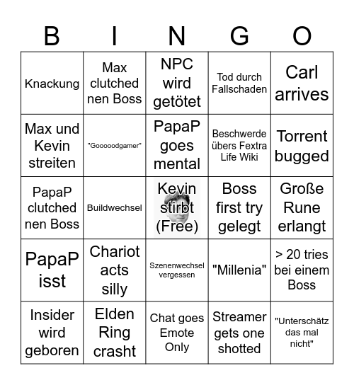 Elden Ringo - HoB/PapaP Bingo Card