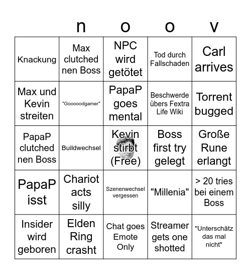 Elden Ringo - HoB/PapaP Bingo Card