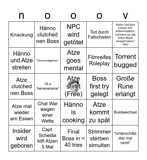 Elden Ringo - HoB/PapaP Bingo Card