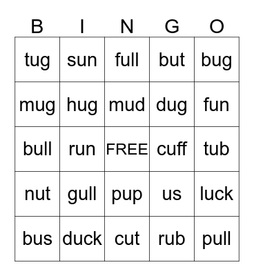 High Noon Lesson 5 Bingo Card