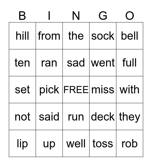 High Noon Lesson Assessment 10 Bingo Card