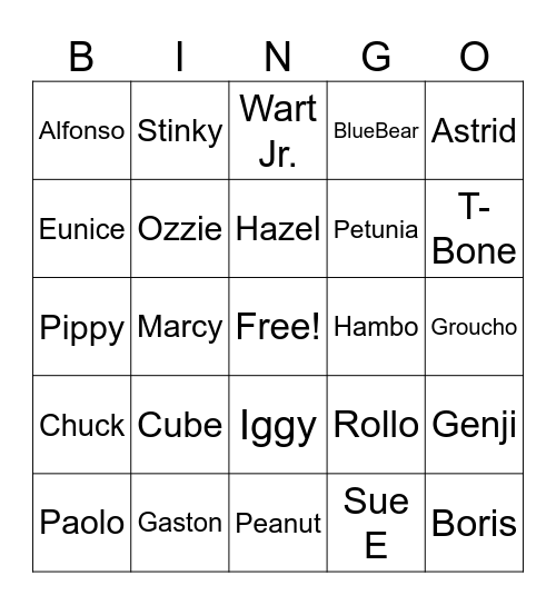 Town Reset Bingo! Bingo Card