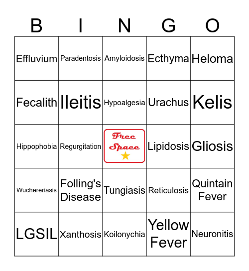 CID RockStar BINGO Card