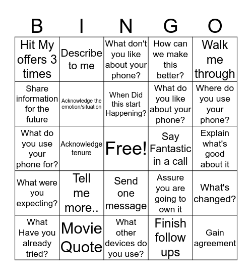 Avalanche Bingo Card