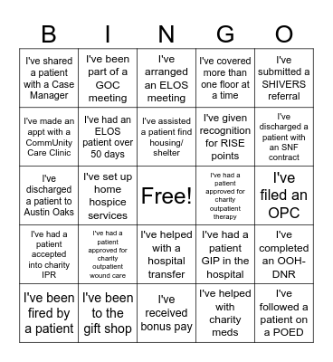 Social Work Month BINGO! Bingo Card